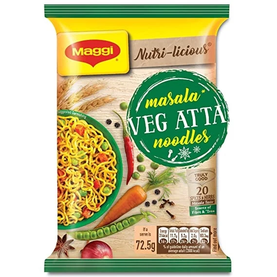 Masala Veg Atta noodles (Maggi)