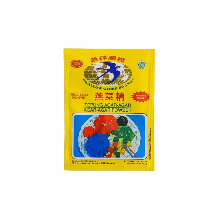 Swallow Globe  Agar-Agar Powder Warna Merah 7 g