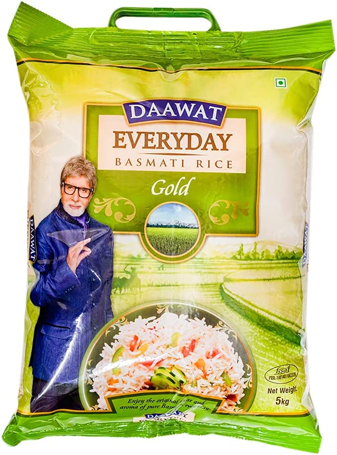 Everday Basmati Rice Gold (Daawat) 5X5kg !Only Dry Stuffs Be Added With This Parcel !