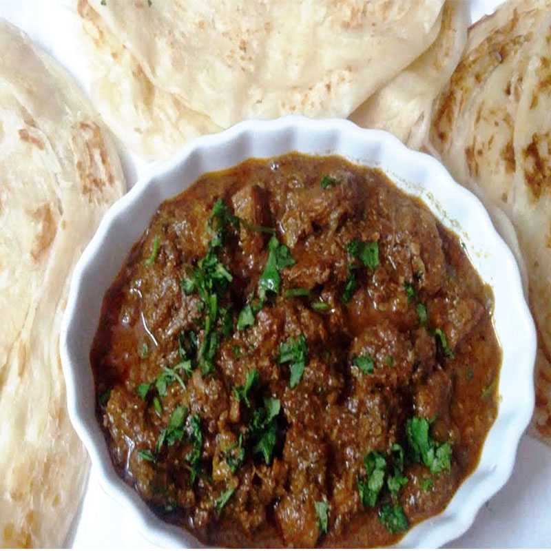 Cooked Beef <Baticrom> + Paratha(5pcs) 1set