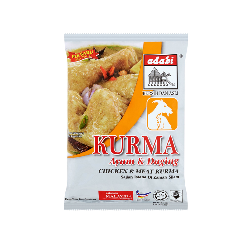 Kurma Ayam & Daging / Chicken & Meat Kurma (Adabi)